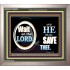 WAIT ON THE LORD AND HE SHALL SAVED THEE  Contemporary Christian Wall Art Portrait  GWVICTOR9920  "16X14"