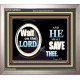 WAIT ON THE LORD AND HE SHALL SAVED THEE  Contemporary Christian Wall Art Portrait  GWVICTOR9920  