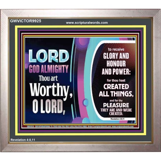 LORD GOD ALMIGHTY HOSANNA IN THE HIGHEST  Contemporary Christian Wall Art Portrait  GWVICTOR9925  