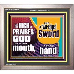 A TWO EDGED SWORD  Contemporary Christian Wall Art Portrait  GWVICTOR9965  