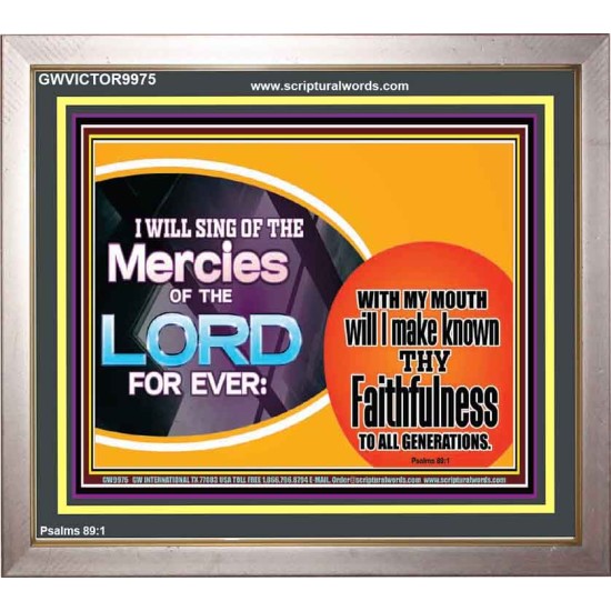THY FAITHFULNESS TO ALL GENERATIONS  Scriptures Wall Art  GWVICTOR9975  