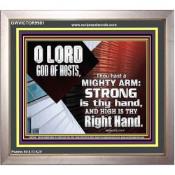THOU HAST A MIGHTY ARM LORD OF HOSTS   Christian Art Portrait  GWVICTOR9981  