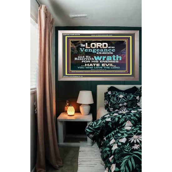 HATE EVIL YOU WHO LOVE THE LORD  Children Room Wall Portrait  GWVICTOR10378  