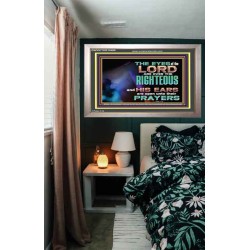 THE EYES OF THE LORD ARE OVER THE RIGHTEOUS  Religious Wall Art   GWVICTOR10486  "16X14"