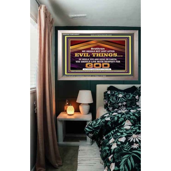 DO NOT LUST AFTER EVIL THINGS  Children Room Wall Portrait  GWVICTOR10527  