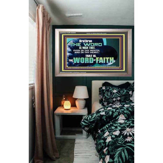 THE WORD IS NIGH THEE  Christian Quotes Portrait  GWVICTOR10555  