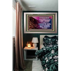 STAGGERED NOT AT THE PROMISE OF GOD  Custom Wall Art  GWVICTOR10599  "16X14"