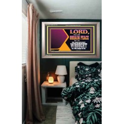 THE LORD WILL ORDAIN PEACE FOR US  Large Wall Accents & Wall Portrait  GWVICTOR12113  "16X14"