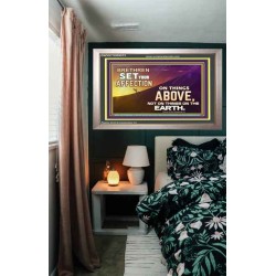 SET YOUR AFFECTION ON THINGS ABOVE  Ultimate Inspirational Wall Art Portrait  GWVICTOR9573  "16X14"