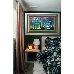 LET THE PEOPLE PRAISE THEE O GOD  Kitchen Wall Décor  GWVICTOR9603  "16X14"