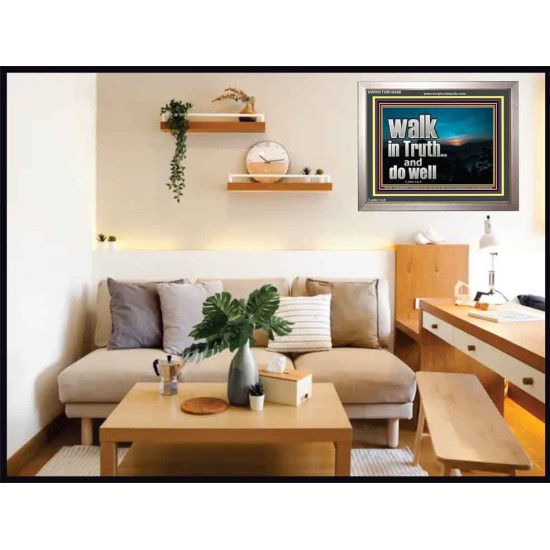 WALK IN TRUTH AND DO WELL  Custom Christian Wall Art  GWVICTOR10308  