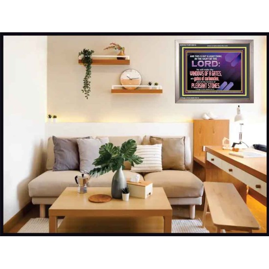 I WILL MAKE THY BORDERS OF PLEASANT STONES  Custom Modern Wall Art  GWVICTOR10612  