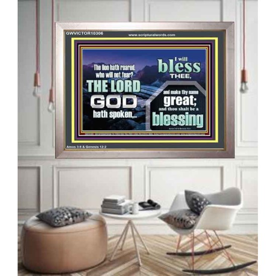 I BLESS THEE AND THOU SHALT BE A BLESSING  Custom Wall Scripture Art  GWVICTOR10306  