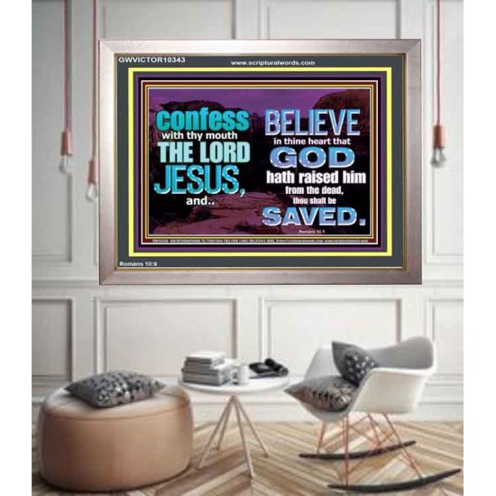IN CHRIST JESUS IS ULTIMATE DELIVERANCE  Bible Verse for Home Portrait  GWVICTOR10343  