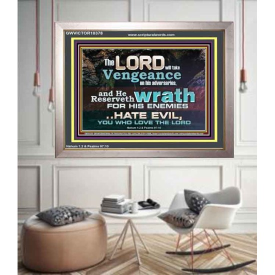 HATE EVIL YOU WHO LOVE THE LORD  Children Room Wall Portrait  GWVICTOR10378  