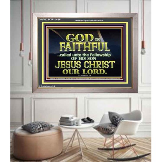 CALLED UNTO FELLOWSHIP WITH CHRIST JESUS  Scriptural Wall Art  GWVICTOR10436  