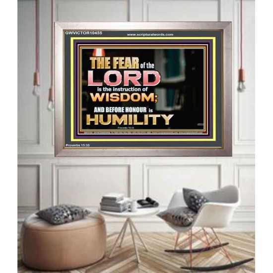 BEFORE HONOUR IS HUMILITY  Scriptural Portrait Signs  GWVICTOR10455  
