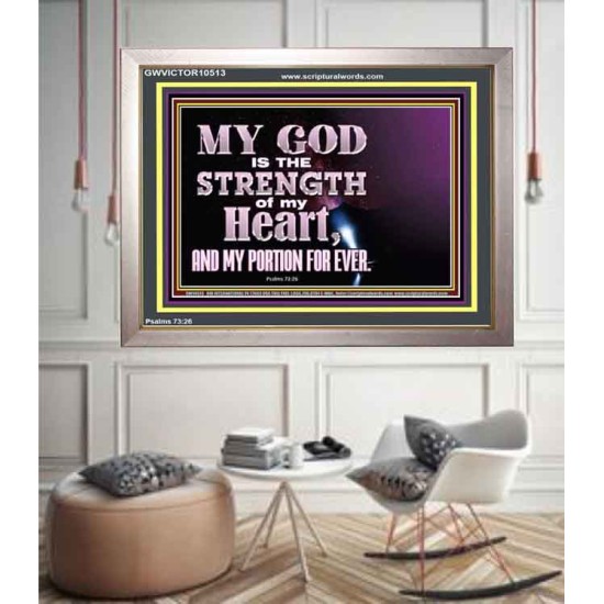 JEHOVAH THE STRENGTH OF MY HEART  Bible Verses Wall Art & Decor   GWVICTOR10513  