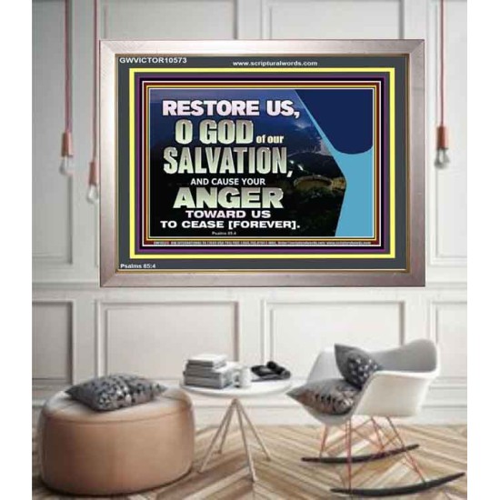 GOD OF OUR SALVATION  Scripture Wall Art  GWVICTOR10573  