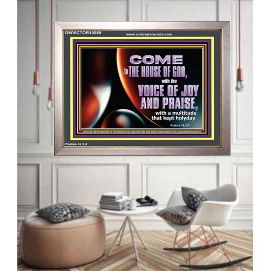 THE VOICE OF JOY AND PRAISE  Wall Décor  GWVICTOR10589  