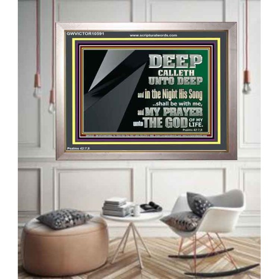 DEEP CALLETH UNTO DEEP  Modern Wall Art  GWVICTOR10591  