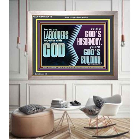 BE GOD'S HUSBANDRY AND GOD'S BUILDING  Large Scriptural Wall Art  GWVICTOR10643  
