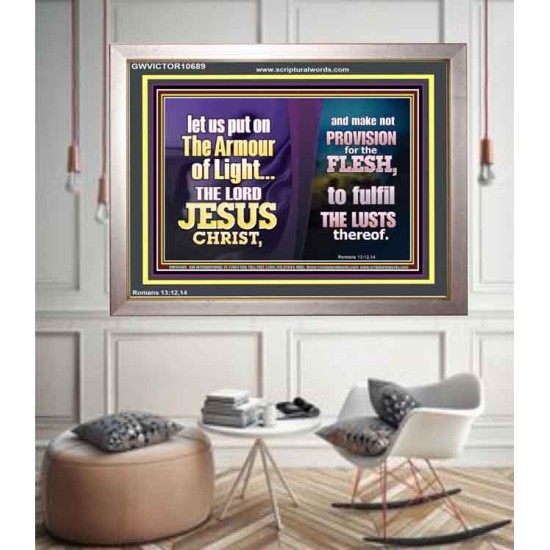 THE ARMOUR OF LIGHT OUR LORD JESUS CHRIST  Ultimate Inspirational Wall Art Portrait  GWVICTOR10689  