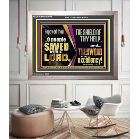 O PEOPLE SAVED BY THE LORD  Children Room Wall Portrait  GWVICTOR10699  