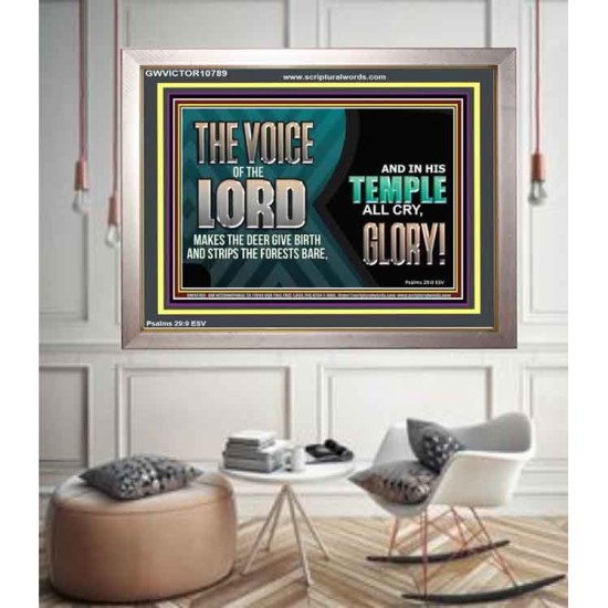 THE VOICE OF THE LORD MAKES THE DEER GIVE BIRTH  Art & Wall Décor  GWVICTOR10789  