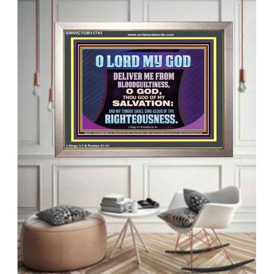 DELIVER ME FROM BLOODGUILTINESS  Religious Wall Art   GWVICTOR11741  