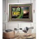 THE LORD SHALL BE A LIGHT UNTO ME  Custom Wall Art  GWVICTOR12123  