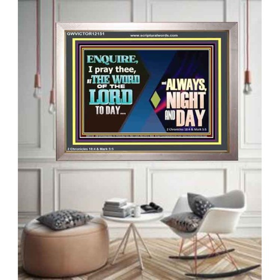 THE WORD OF THE LORD TO DAY  New Wall Décor  GWVICTOR12151  