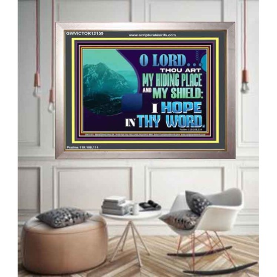 THOU ART MY HIDING PLACE AND SHIELD  Large Custom Portrait   GWVICTOR12159  