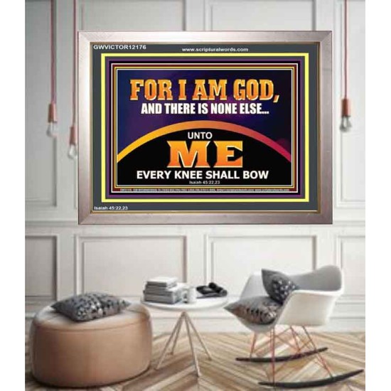 UNTO ME EVERY KNEE SHALL BOW  Scripture Wall Art  GWVICTOR12176  