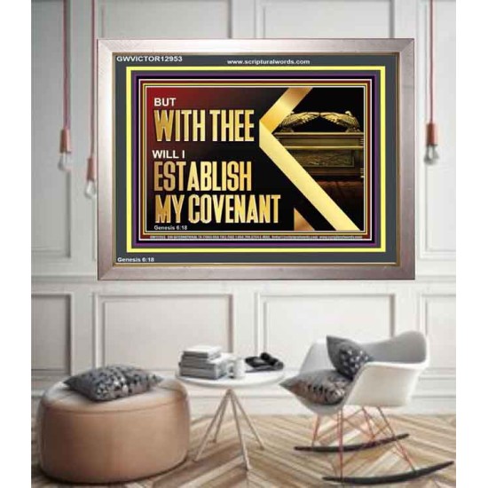 WITH THEE WILL I ESTABLISH MY COVENANT  Bible Verse Wall Art  GWVICTOR12953  