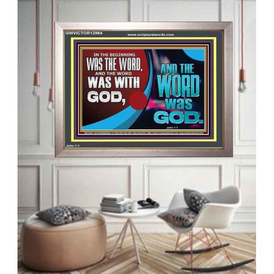 THE WORD OF LIFE THE FOUNDATION OF HEAVEN AND THE EARTH  Ultimate Inspirational Wall Art Picture  GWVICTOR12984  