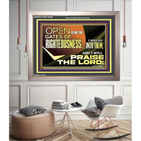 OPEN TO ME THE GATES OF RIGHTEOUSNESS  Children Room Décor  GWVICTOR13036  