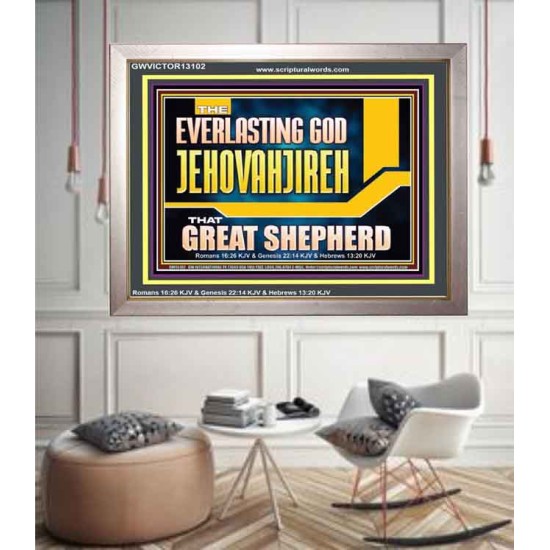 EVERLASTING GOD JEHOVAHJIREH THAT GREAT SHEPHERD  Scripture Art Prints  GWVICTOR13102  