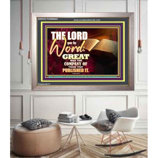 THE LORD GAVE THE WORD  Bathroom Wall Art  GWVICTOR9604  