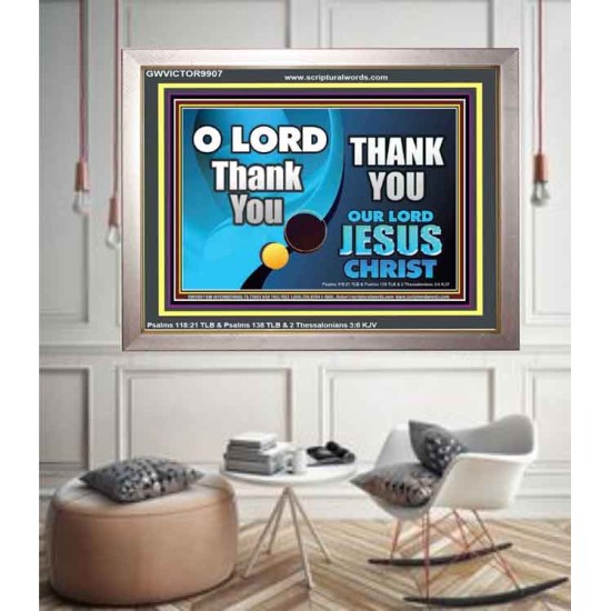 THANK YOU OUR LORD JESUS CHRIST  Custom Biblical Painting  GWVICTOR9907  