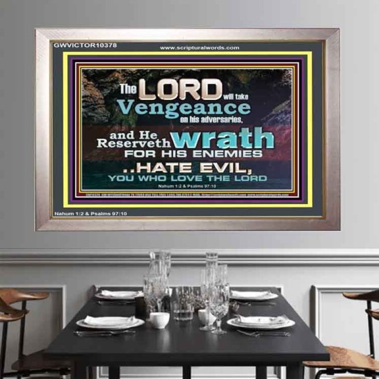 HATE EVIL YOU WHO LOVE THE LORD  Children Room Wall Portrait  GWVICTOR10378  