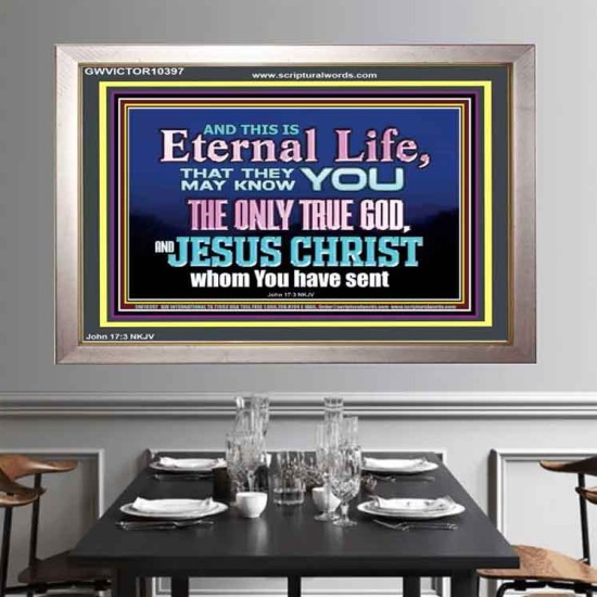 CHRIST JESUS THE ONLY WAY TO ETERNAL LIFE  Sanctuary Wall Portrait  GWVICTOR10397  