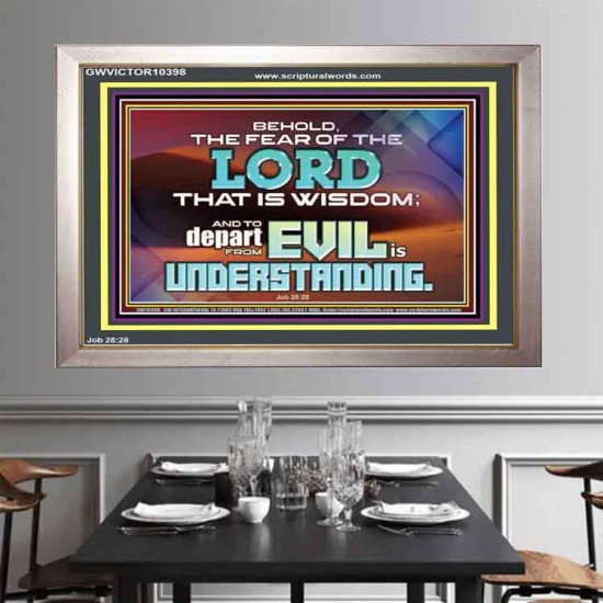 TO DEPART FROM EVIL IS UNDERSTANDING  Ultimate Inspirational Wall Art Portrait  GWVICTOR10398  
