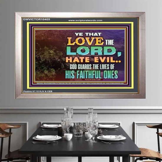GOD GUARDS THE LIVES OF HIS FAITHFUL ONES  Children Room Wall Portrait  GWVICTOR10405  