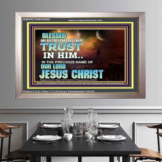 THE PRECIOUS NAME OF OUR LORD JESUS CHRIST  Bible Verse Art Prints  GWVICTOR10432  