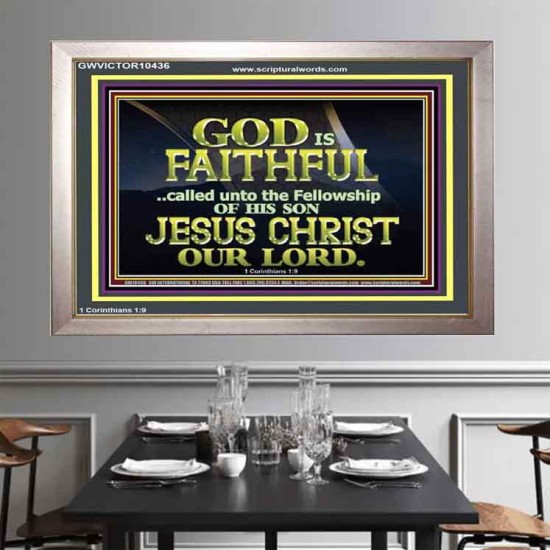 CALLED UNTO FELLOWSHIP WITH CHRIST JESUS  Scriptural Wall Art  GWVICTOR10436  