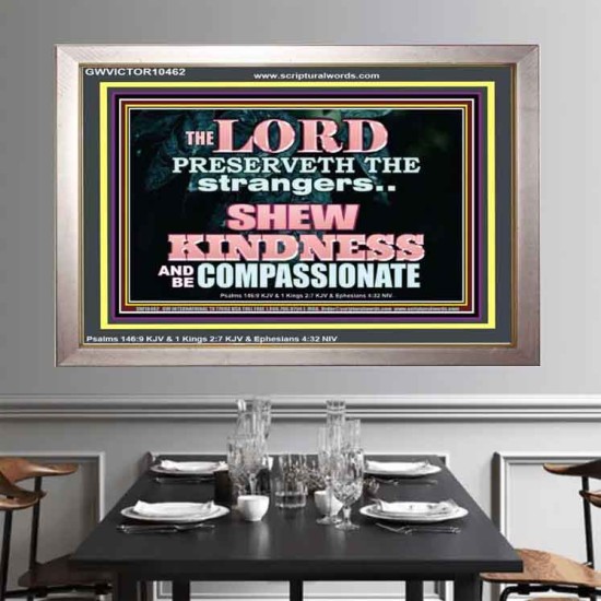 SHEW KINDNESS AND BE COMPASSIONATE  Christian Quote Portrait  GWVICTOR10462  