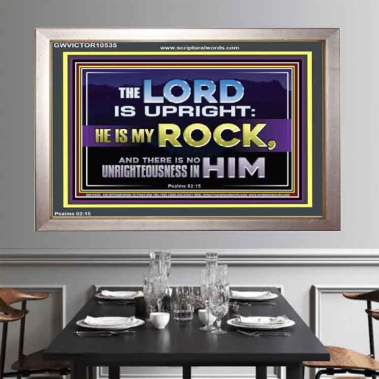 THE LORD IS UPRIGHT AND MY ROCK  Church Portrait  GWVICTOR10535  