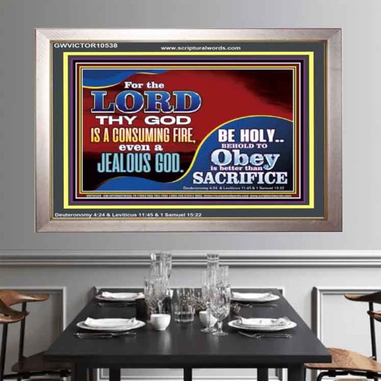 TO OBEY IS BETTER THAN SACRIFICE  Scripture Art Prints Portrait  GWVICTOR10538  