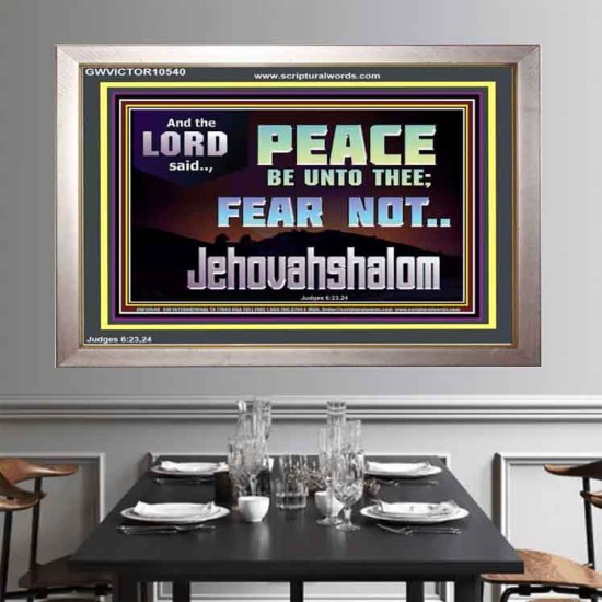 JEHOVAHSHALOM PEACE BE UNTO THEE  Christian Paintings  GWVICTOR10540  